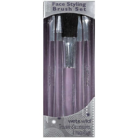 Wet N Wild Face Styling Brush Set: Kit of 5 Assorted #950 Make-Up Brushes, 1 ct