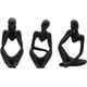 thumbnail image 1 of Estatua del pensador, escultura de resina abstracta Mini Think de 3 piezas, 1 of 4