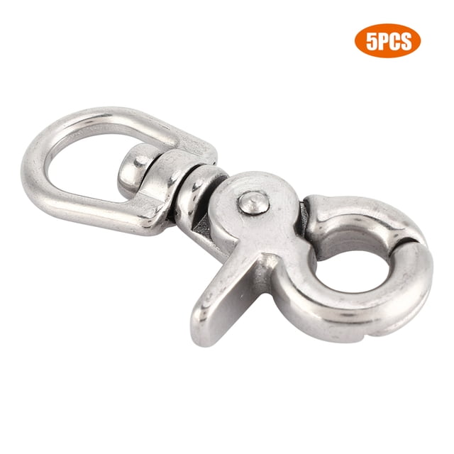Stainless Steel Trigger Swivel Snap Hook Clasp, High Polished Surface, Lightweight and Small Size Design, Suitable for Houseboat