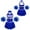 Royal Blue, variant on TiaoBug Kids Girls Cheerleading Uniform Sleeveless Dance Dress with Flower Balls Halloween Cosplay Costume Red 12