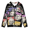 thumbnail image 3 of Demon Slayer Jacket Casual Oversized Hoodie Stylish Zipper Hooded Sweatshirt Warm Loose Outerwear 5XL, 3 of 8