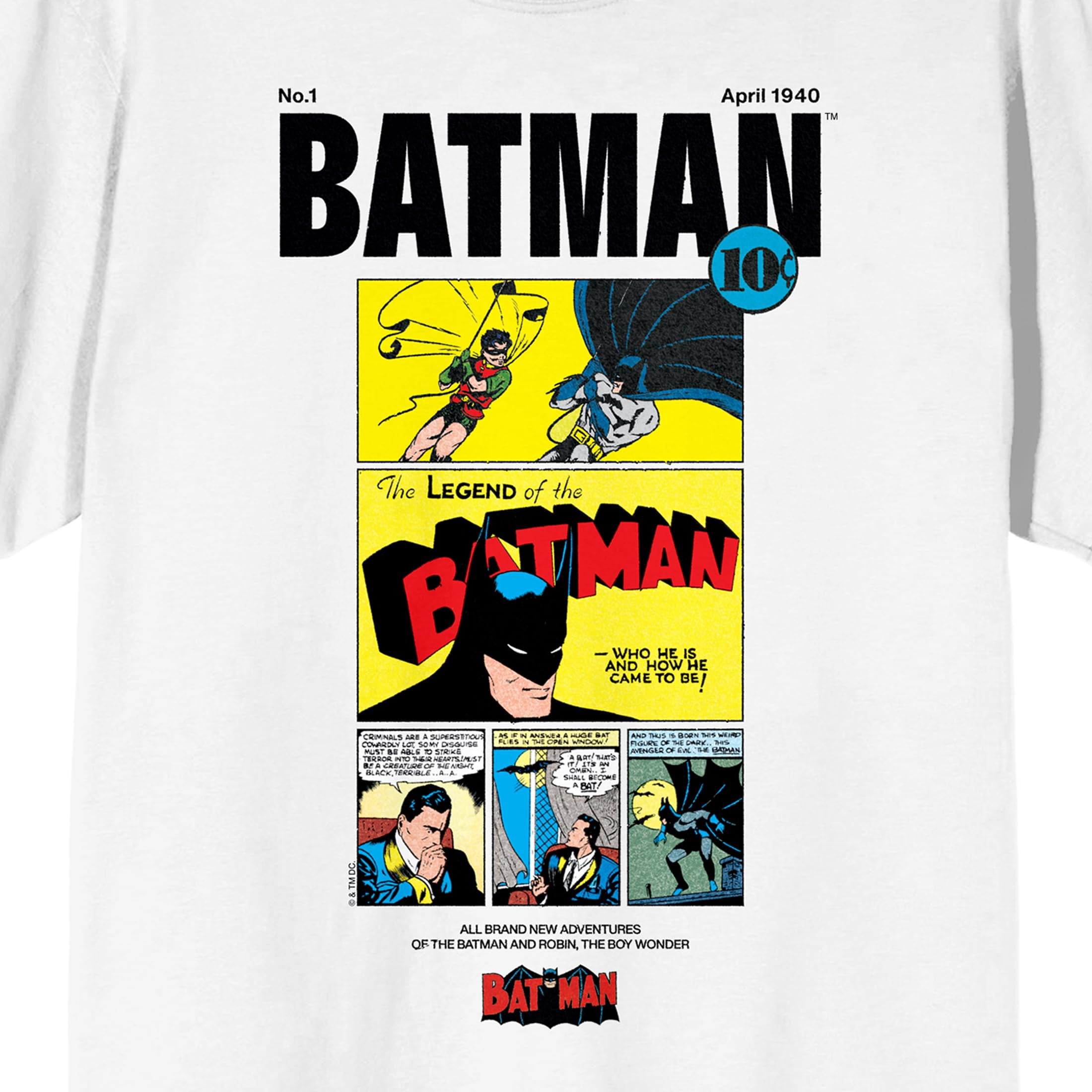 Batman 90th Anniversary Bruce & Robin Retro Comic Cover Art Crew