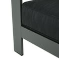 thumbnail image 4 of Gannon Outdoor 4 Piece Aluminum Sofa Chat Set with Cushions, Grey, Dark Grey, 4 of 10