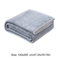 thumbnail image 2 of Djiypn Fleece Throw Blanket for Couch, Sofa, Super Soft and Warm Blankets, Light Grey Throw All Season Use, Cozy, Plush, Lightweight, 120x200cm(47.24"x78.74"), 2 of 6
