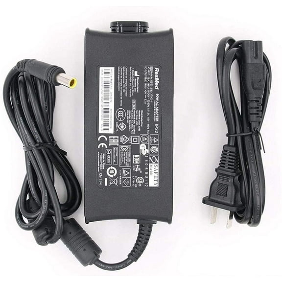 90W AC/DC Adapter for Res-Med CPAP and BiPAP Machines S10 370001  24V 3.75A 90W Power Supply Cord Cable PS Charger