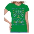 thumbnail image 1 of Awkward Styles Hanukkah Menorah Shirt Funny Hanukkah Shirts for Women Ugly Hanukkah T Shirt Holiday Gifts for Her Jewish Tshirt Jewish Women Happy Hanukkah Shirt Jew Shirt Holiday Tshirt Menorah Gift, 1 of 4