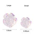 thumbnail image 5 of NIBOLOG 30Pcs Flower Nail Decor Glitter Stylish Nail Accessories Artificial Flower Nail Art Stud for Salon, 5 of 8