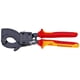 thumbnail image 1 of KNIPEX 95 36 250 Cortacables (tipo matraca) aislados con fundas en dos componentes, según norma VDE Negro, lacado 250 mm, 1 of 1