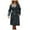 Navy, variant on BYHONG Women's Windbreaker Long Loose Jacket PU Leather Jacket Female OVERSIZE Classic Lapel Jacket with Belt Jackets for Women Coat for Women White M