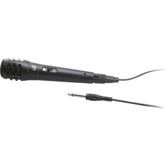 GPX Karaoke Party Machine Microphone with 9' Cord, JMIC14B, Black