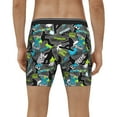 thumbnail image 4 of Xecao sport sonw board Print Boxer Briefs for Men's Stretch Moisture-Wicking Underwear, Mid-Rise Classics breathable fabric, 4 of 7