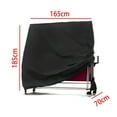 thumbnail image 4 of Housse de Protection Imperméable Oxford pour Table de Ping-Pong Extérieure - Résistant aux Intempéries - Noir et Blanc (165 x 70 x 185 cm), 4 of 5