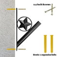 thumbnail image 3 of Iron Star Flag Pole Holder Wrought Iron Wall Mount Bracket, by Anley, 3 of 7