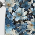 thumbnail image 4 of Designart "Dreamlike Blue White Floral Fantasy" Floral Blackout Curtain Single Panel, 4 of 4