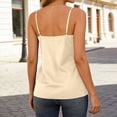 thumbnail image 5 of Tank Tops Women Women's Summer Lace Camisole Sleeveless Casual Blouse Cami Tops for Women Beige L, 5 of 5