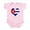 Petal Pink, variant on CafePress - El Corazón De Cuba Body Suit - Baby Light Bodysuit, Size Newborn - 24 Months