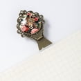 thumbnail image 5 of Rose Leopard Book Accessories: Vintage Copper-Colored Lace Bookmarks - Set of 2, Stainless Steel Book Markers for Readers, 5 of 5