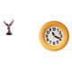 thumbnail image 1 of Figura de cabeza de ciervo,Adorno de cabeza de ciervo,estatua de animal decorativa,Figura de cabeza de ciervo para decoración de mesa creativa,Reloj de pared,Reloj de pared redondo moderno y, 1 of 8
