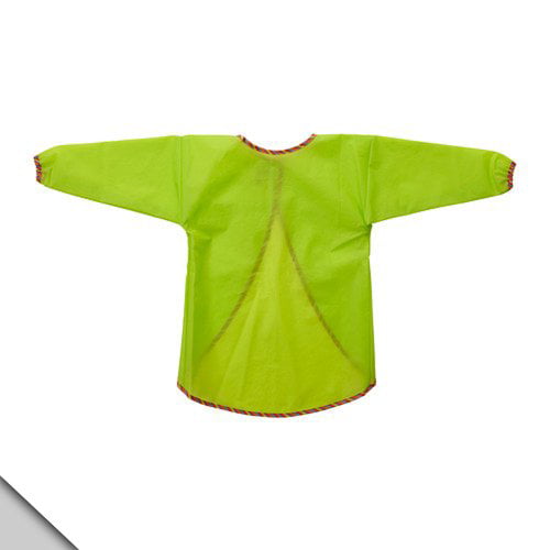 Ikea MALA Apron with sleeves, green. Eating playing painting craft activities smock resistant breathable PEVA; a chlorine-free plastic material, alternative to PVC - Walmart.com