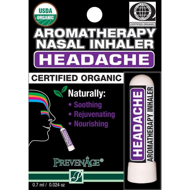 Nasal Inhaler Aromatherapy Headache Made with 100 Pure Therapeutic Grade Organic Essential Oils