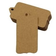thumbnail image 4 of 100 PCS Kraft Paper Rectangular Shape Tags Bonbonniere Wedding Favor Brown Hang Tag with Free Natural Jute Twine, 4 of 5
