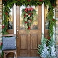 thumbnail image 4 of Christmas Teardrop Door Swag Faux Pine Tree Swags Multipurpose Plastic Ccreative Durable Foam Easy To Care Wreath, 4 of 11