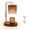 Amber, variant on Sziqiqi Black Candle Warmers with Timer: Height-Adjustable Wax Melting Lamp 4-Level Dimmer & 2 Included Bulbs Flameless Home Decor Gift for Her