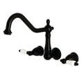 thumbnail image 6 of Kingston Brass KS1286PL Heritage Wall Mount Kitchen Faucet, Polished Nickel, 6 of 6