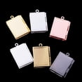 thumbnail image 3 of 6 Pieces Photo Pictures Frame Charm Book Shape Locket Pendant DIY Jewelry, 3 of 6