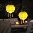 thumbnail image 4 of Linterna solar redonda LED colgante de 12 pulgadas a prueba de agua para decoración al aire libre rojo, 4 of 5