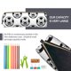 thumbnail image 5 of Balery Happy Soccer Estuche de Lápices de Cuero Impreso, Estuche para Suministros de Arte, Estuche de Lápices con Cremallera, Estuche de Almacenamiento de Papelería, 5 of 7