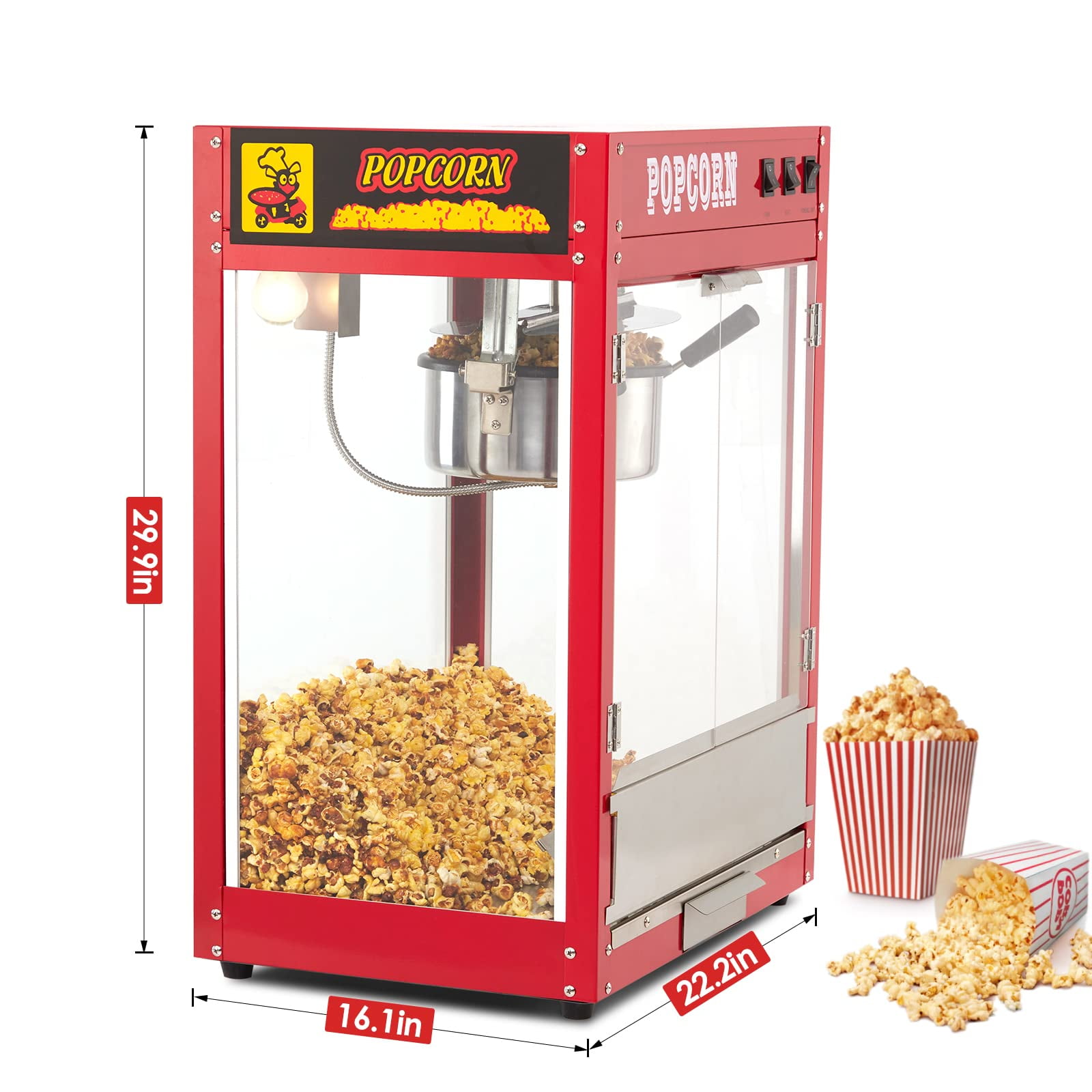 Buy Wholesale China Electric Popcorn Machine Small Automatic Carnival Popcorn  Maker 1200w Corn Making Machine & Electric Popcorn Machine Small at USD  14.9