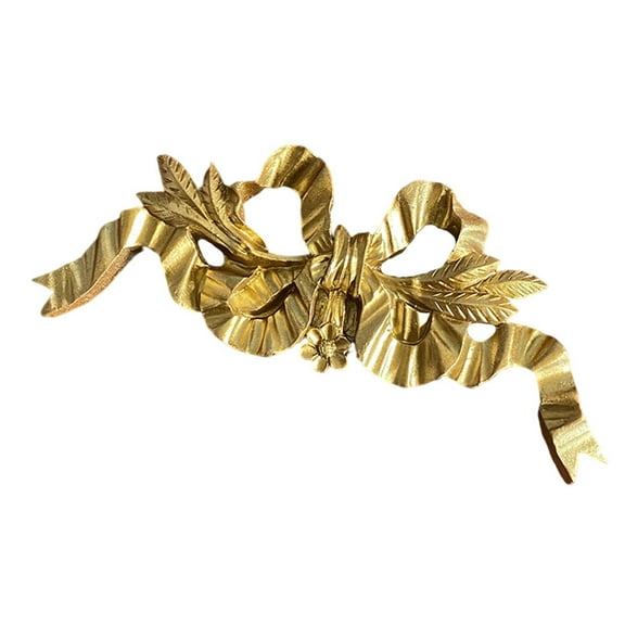 FRCOLOR  Bowknot Ornament Tabletop Pendant Light Vintage Decor Golden