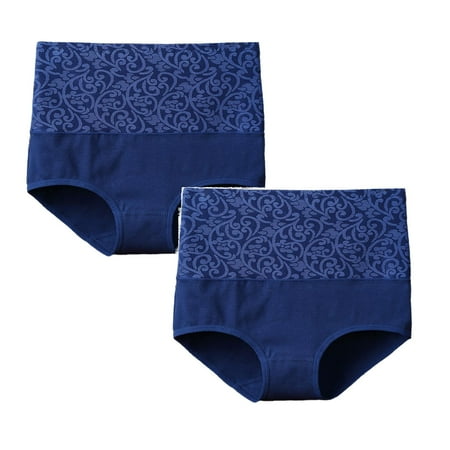 (1PC underwear)*2 Pack Pzocapte Women s Panties Shapewear Tummy Control Waist Cincher Shape Wear Panties High Waist Women s Solid Color Cotton Underwear High Waisted Underwear Daily Solid Panty Panti