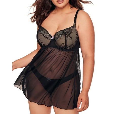 

Adore Me Ella Contour Babydoll Women s Lingerie Plus Sizes