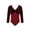 Burgundy, variant on Kids Girls Velvet Leotard Backless Bodysuit Long Sleeves Tank Ballet Dancewear Sportswear Royal Blue 120