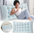thumbnail image 1 of Reading Pillow Soft And Supportive Bed Rest Pillow Cushion For Headboard Back Support Reading Relaxing In Bed Or Sofa Comfortable Long Body Pillow Cover Silk Pillowcase Areal Silk Pillowcase Covers, 1 of 5