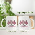 thumbnail image 6 of Merry Christmas Cute Pink Coffee Mugs, Christmas Tree Winter Ceramic Coffee Mug, Christmas Holiday Drinking Party Mugs for Coffee Tea Hot Coco Lattes, 11oz Ceramic Cup White, 6 of 6