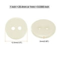 thumbnail image 2 of Uxcell 10Pcs Sewing Button 1/2"(12.5mm) 2 Holes Resin Round Craft Replacement Buttons, Beige, 2 of 5