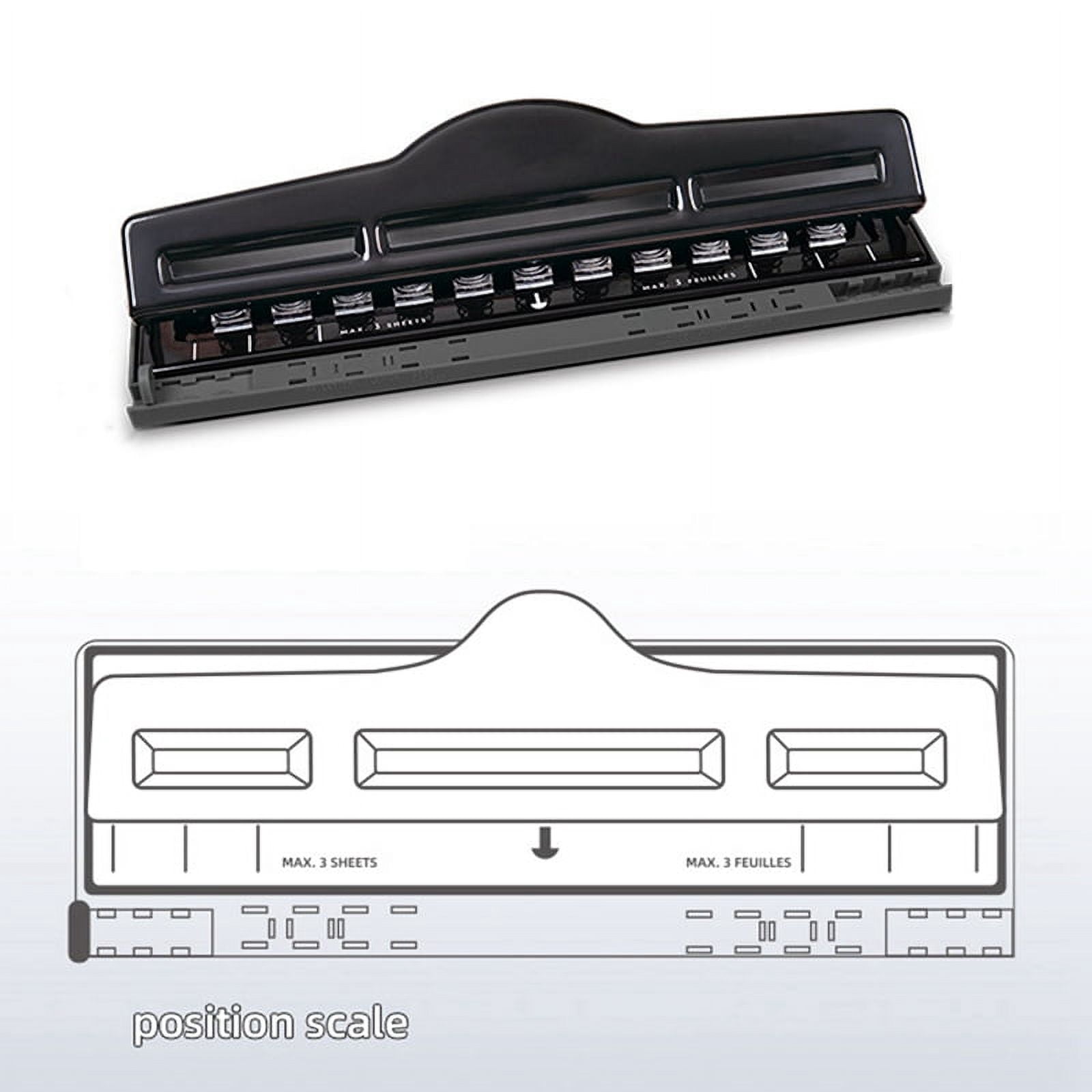 11 Hole Punch Ring Album Paper Cutter Adjustable Paper Punch A4 Puncher Scrapbooking DIY Tools 1470