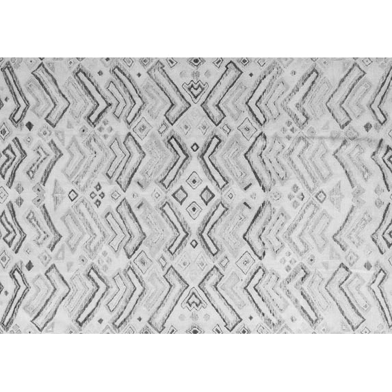 Ahgly Company Indoor Rectangle Solid Gray Modern Area Rugs, 3' x 5'