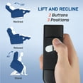 thumbnail image 4 of HOMCOM Fauteuil Releveur Électrique avec 8 Points de Vibration Télécommande Bleu Foncé, 4 of 10