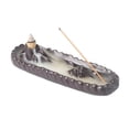 thumbnail image 5 of 1pc Mountain Backflow Incense Burner, Purple Clay Censer for Zen Yoga Home Decor (Without Incense), 5 of 6