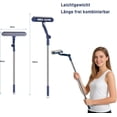 thumbnail image 2 of in 1 Window Cleaner - Telescopic Window Cleaner - Window Cleaner - Window Squeegee - Window Cleaning Tool - Rotating Squeegee - Extendable up to 120 cm - Ideal for windows, mirrors, showers - Blue, 2 of 6