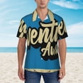 thumbnail image 4 of Lsque Adventure Awaits pattern Hawaiian Shirt for Men, Unisex Summer Beach Casual Short Sleeve Button Down Shirts-Large, 4 of 9