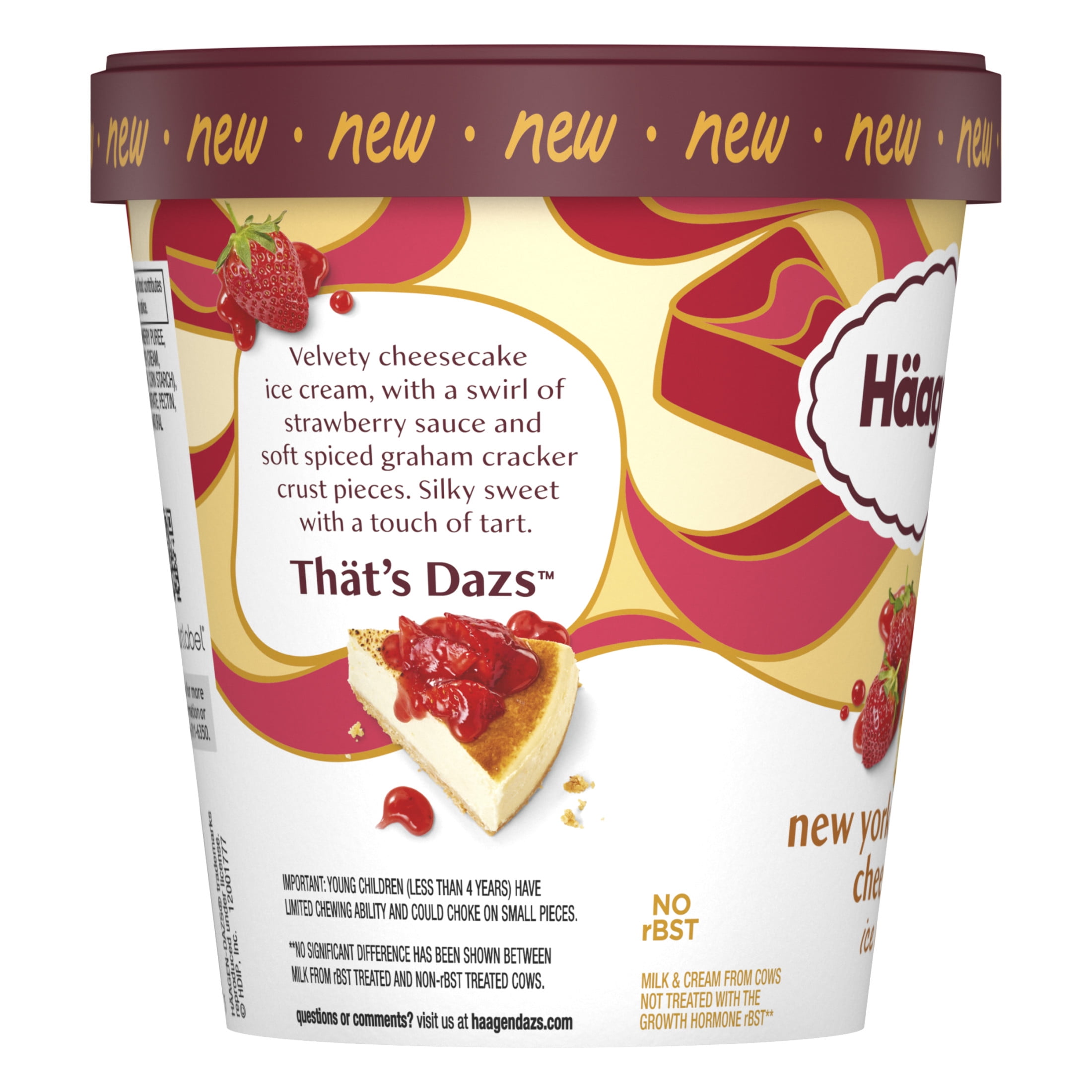 Haagen-Dazs New York Strawberry Cheesecake Ice Cream, 14oz