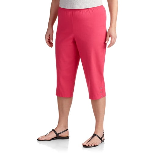 plus size stretch capris