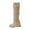 Beige, variant on Fesfesfes Fuzzy Boots for Women Warm And Comfortable Suede Belt Buckle All Match Inner Heightening US:6(37)