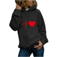 thumbnail image 2 of QUINDOS Hoodies for Women Plus Size Womens Sweatshirts Casual Long Sleeve Crew Neck Graphic Pullover Tops, 2 of 5