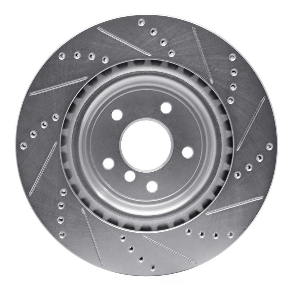Dynamic Friction Company 631-20035L DFC Brake Rotor - Drilled And Slotted - Silver